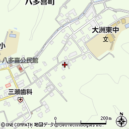 愛媛県大洲市八多喜町甲-1181-3周辺の地図