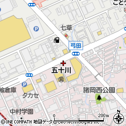 弓田町周辺の地図