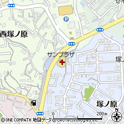 四国銀行サンプラザ塚ノ原店 ＡＴＭ周辺の地図