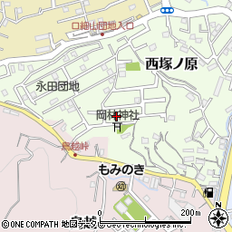 高知県高知市西塚ノ原周辺の地図