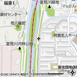 福岡県福岡市早良区室住団地34周辺の地図
