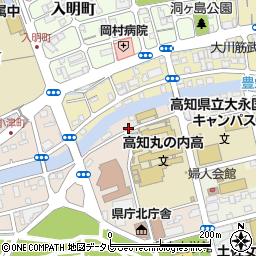 高知県高知市丸ノ内2丁目3周辺の地図