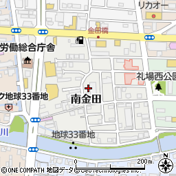 高知県高知市南金田周辺の地図