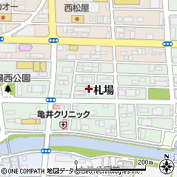 高知県高知市札場周辺の地図