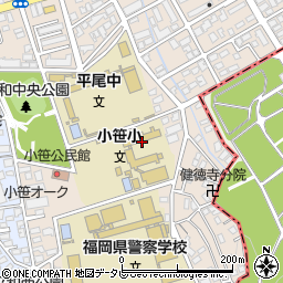 福岡市立小笹小学校周辺の地図