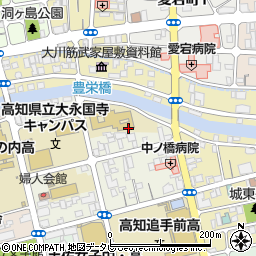 高知県高知市永国寺町2周辺の地図