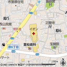 西日本シティ銀行イオン原店 ＡＴＭ周辺の地図