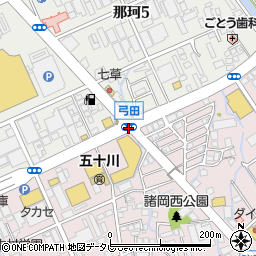 弓田周辺の地図