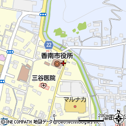 香南市役所前周辺の地図
