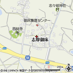 福岡県糸島市志摩御床周辺の地図