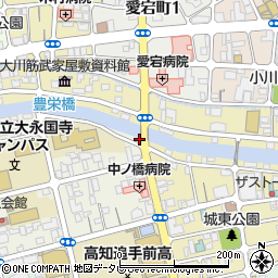 高知県高知市永国寺町3周辺の地図