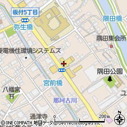 ＨｏｎｄａＣａｒｓ福岡板付店周辺の地図