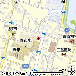 香南市立野市図書館周辺の地図