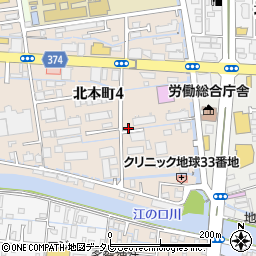 東京靴流通センター　高知北本町店周辺の地図