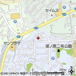 高知県高知市塚ノ原363-4周辺の地図