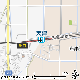 天津駅周辺の地図