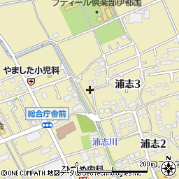 福岡県糸島市浦志3丁目5周辺の地図