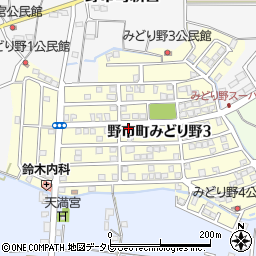 高知県香南市野市町みどり野周辺の地図
