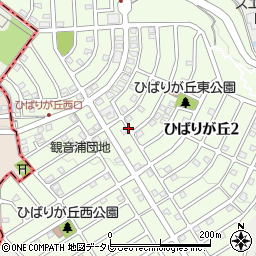 福岡県糟屋郡宇美町ひばりが丘周辺の地図