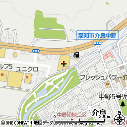 洋服の青山パワーセンター高知介良店周辺の地図