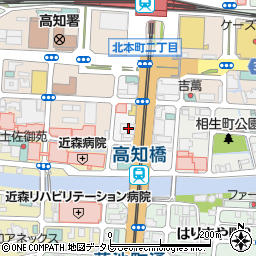 高知県高知市駅前町3-20周辺の地図