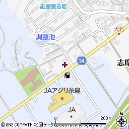 福岡県糸島市志摩師吉6-4周辺の地図