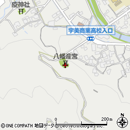 八幡産宮周辺の地図