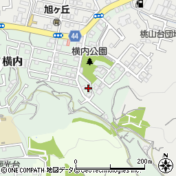 高知県高知市横内354-2周辺の地図