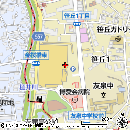 銀志朗 イオンスタイル笹丘店周辺の地図