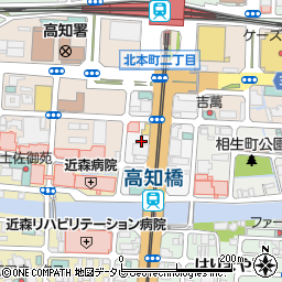 高知県高知市駅前町3周辺の地図