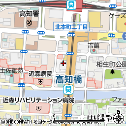 高知県高知市駅前町3周辺の地図