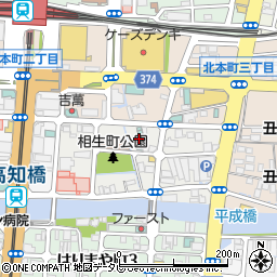 高知県高知市相生町周辺の地図