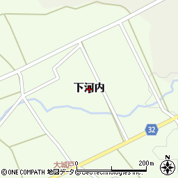 福岡県豊前市下河内周辺の地図