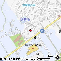 福岡県糸島市志摩師吉6-16周辺の地図