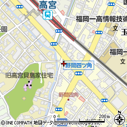 宮崎理髪館周辺の地図