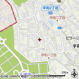 福岡県福岡市南区平和周辺の地図