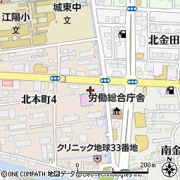 ローソン高知北本町四丁目店周辺の地図