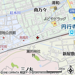 高知県高知市南万々56-12周辺の地図