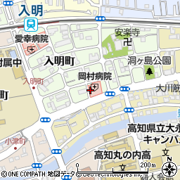 四国銀行岡村病院 ＡＴＭ周辺の地図