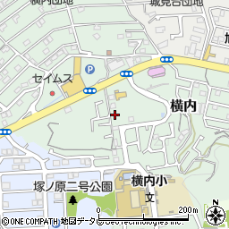 高知県高知市横内93周辺の地図