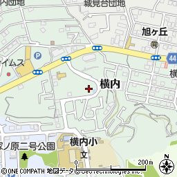 横内2号公園周辺の地図