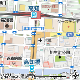 高知県高知市駅前町5周辺の地図