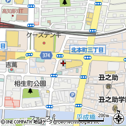 ホテル ロスイン高知 郷土料理 花のれん周辺の地図