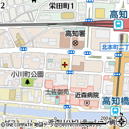 エースワン　高知駅前店周辺の地図