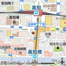 高知県高知市駅前町4周辺の地図