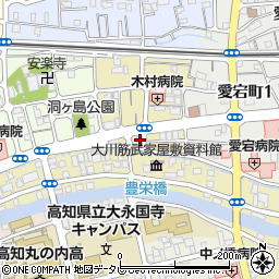 神道大教高知中教院周辺の地図