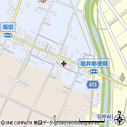 福岡県嘉麻市飯田21周辺の地図