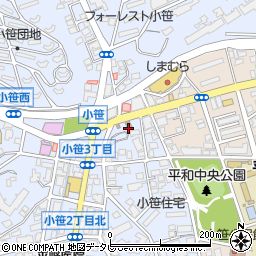 福岡小笹郵便局 ＡＴＭ周辺の地図