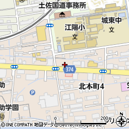 株式会社バジェット・レンタカー　四国高知店周辺の地図