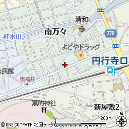 高知県高知市南万々93周辺の地図